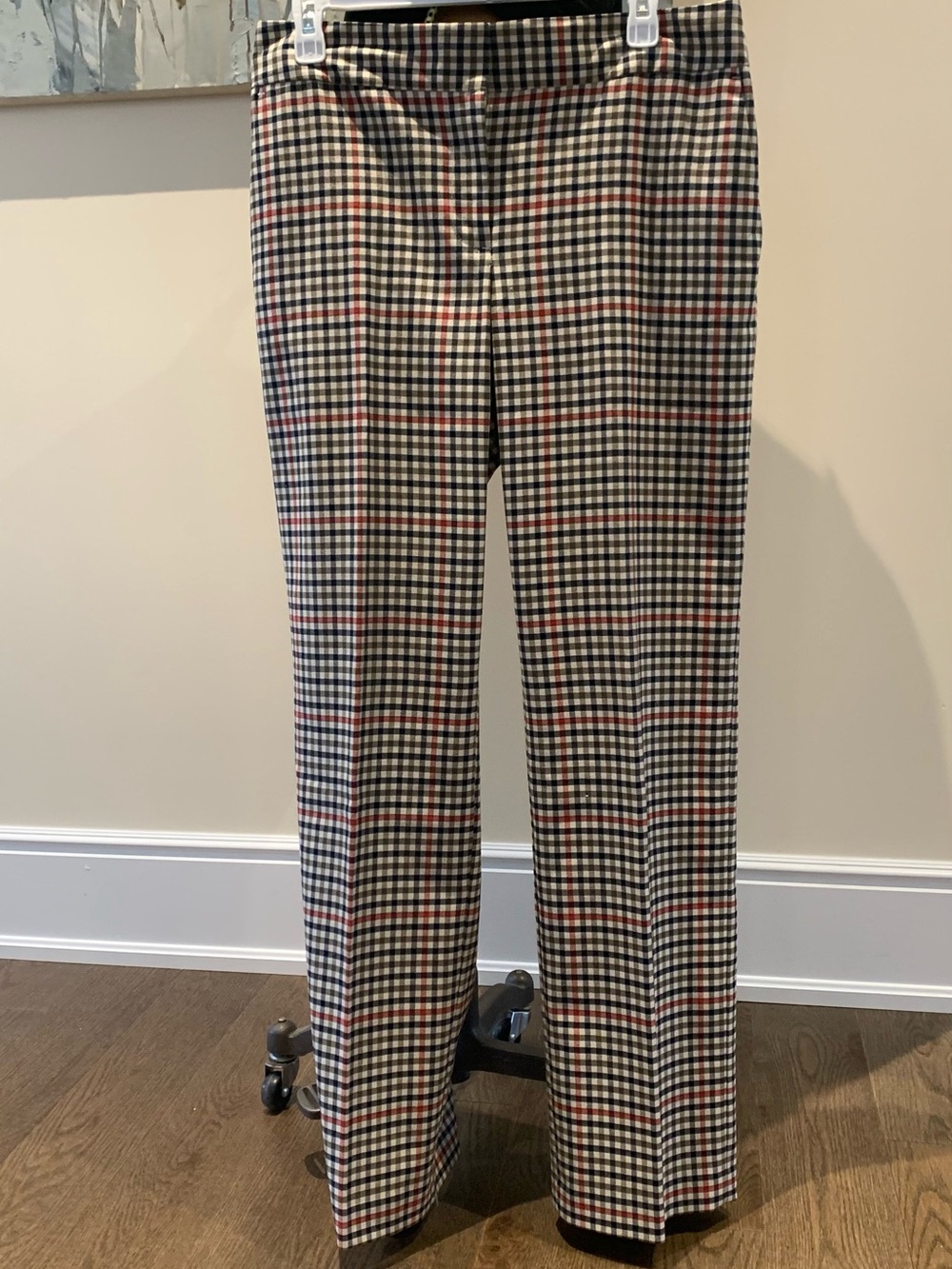 Women’s Black,  Red and White Gingham Dress Pants